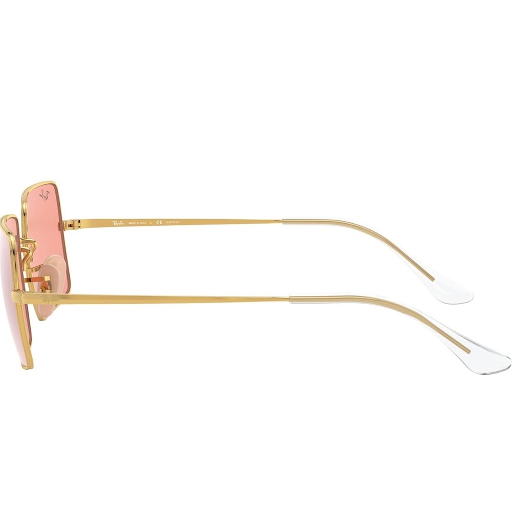 Ray-Ban Gold and Pink Square Sunglasses - Picture 2 of 4